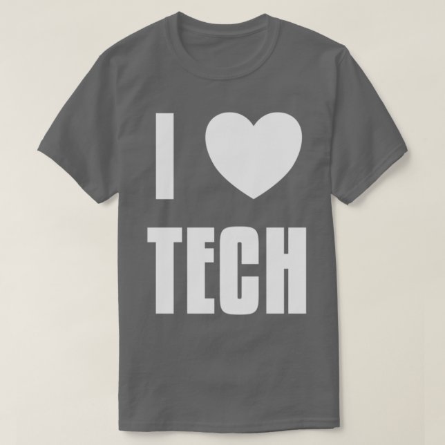 I Heart Tech T-Shirt (Design Front)