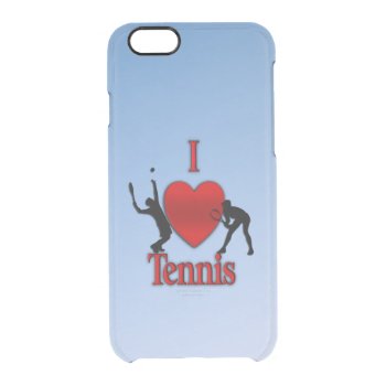 I Heart Tennis Blue Skies Clear iPhone 6/6S Case