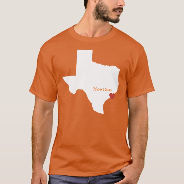 I Heart Texas - Customizable City T-Shirt (Front)