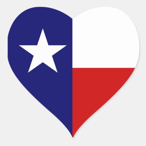 I Heart Texas Flag Lone Star State Travel sticker