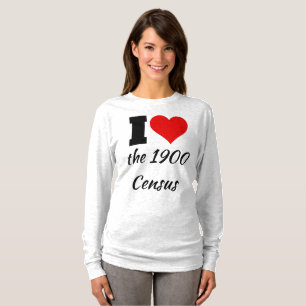I Heart the 1900 Census Shirt