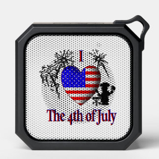 I Heart the 4th of July Bluetooth Speaker