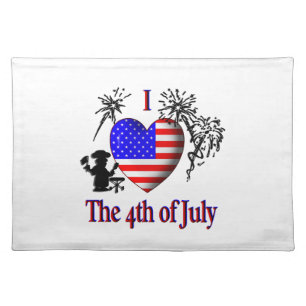 I Heart the 4th of July Placemat