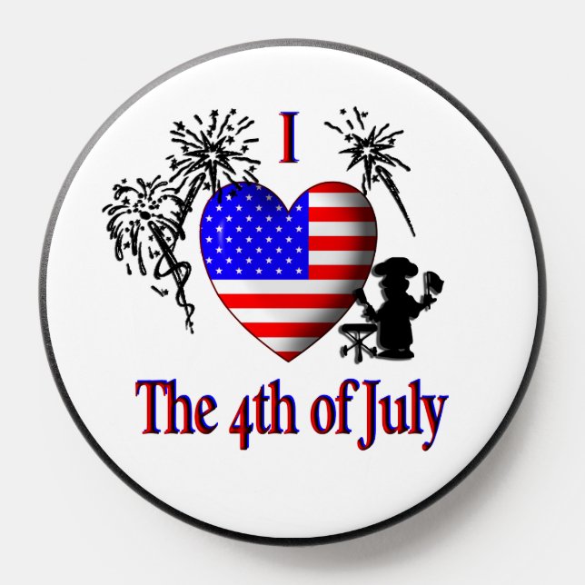 I Heart the 4th of July PopSocket (Popsocket)
