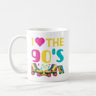 I Heart The 90 S, vintage retro 90s outfit Coffee Mug
