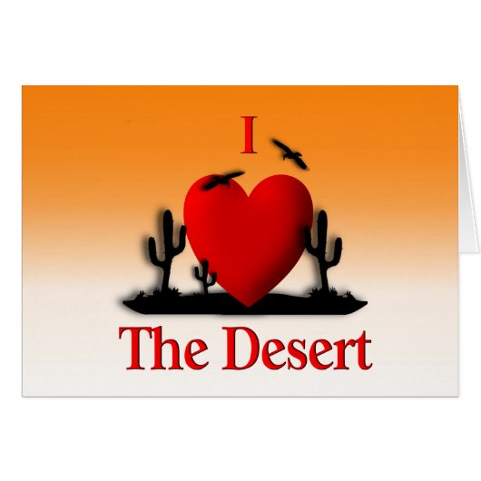 I Heart The Desert Cards (Front Horizontal)