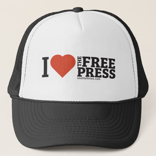 I Heart the Free Press Trucker Hat (Front)