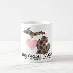 I heart the Great Lakes Coffee Mug