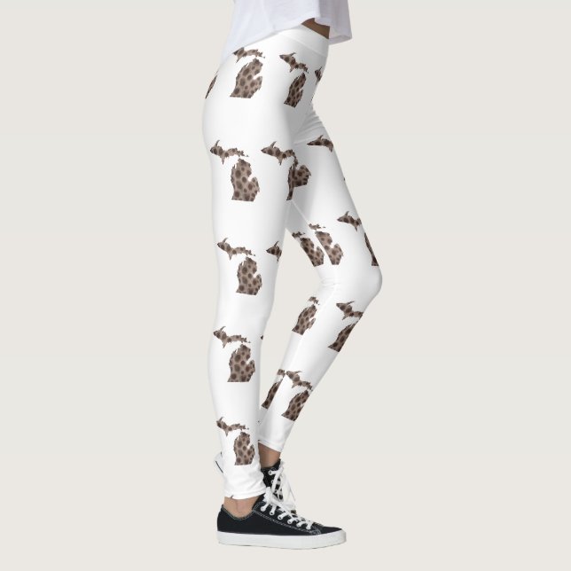 I heart the Great Lakes - Petoskey stone Leggings (Right)