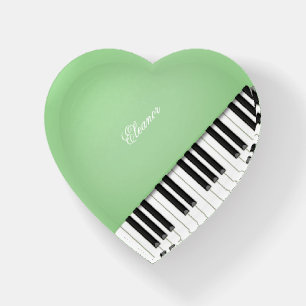 I Heart the Green Orange Custom Name or Quote Paperweight