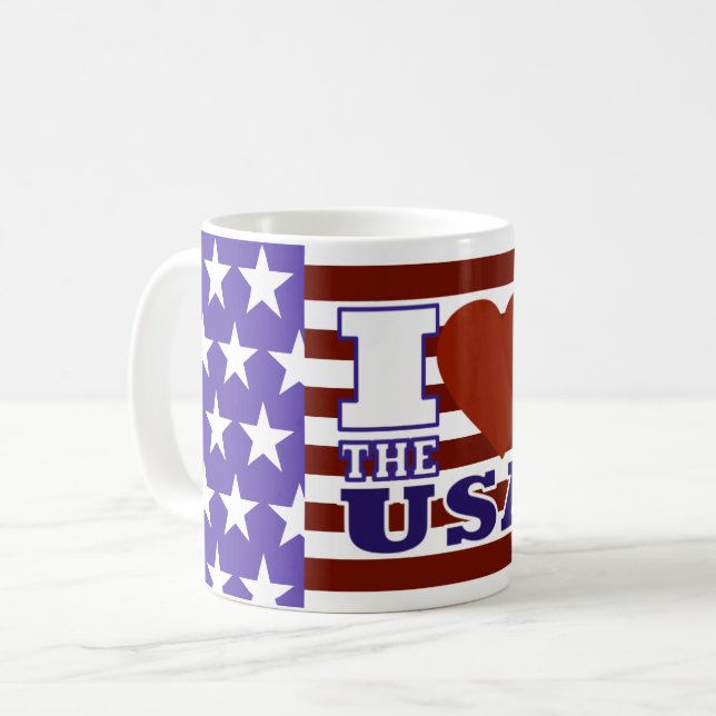 I "Heart" The USA - Mug (Front Left)
