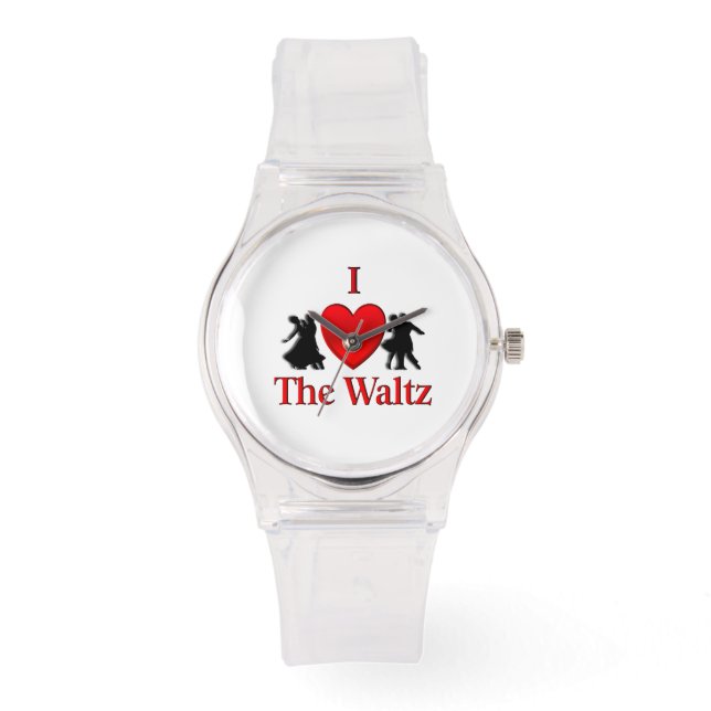 I Heart The Waltz Dance Wrist Watch (Front)