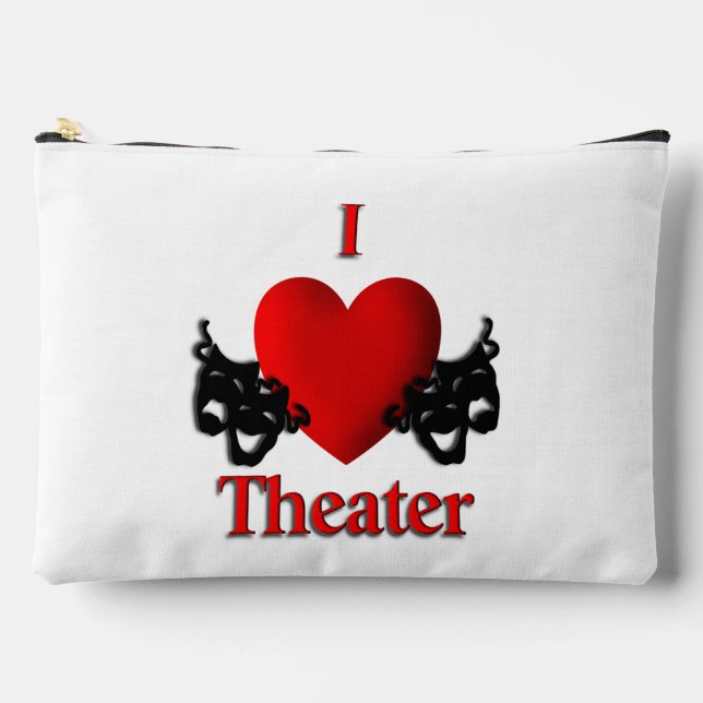 I Heart Theater Accessory Pouch (Front)