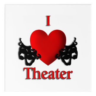 I Heart Theater Acrylic Print