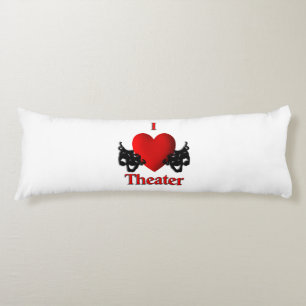 I Heart Theater Body Pillow