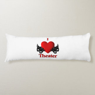 I Heart Theater Body Pillow