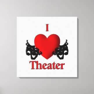 I Heart Theater Canvas Print