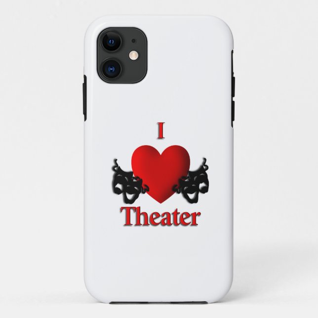 I Heart Theater Case-Mate iPhone Case (Back)