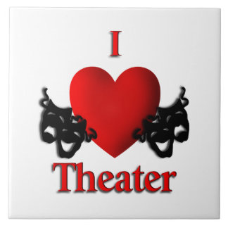 I Heart Theater Ceramic Tile