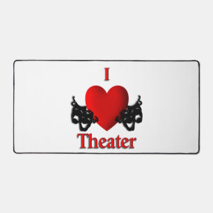 I Heart Theater Desk Mat