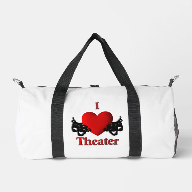 I Heart Theater Duffle Bag (Front)