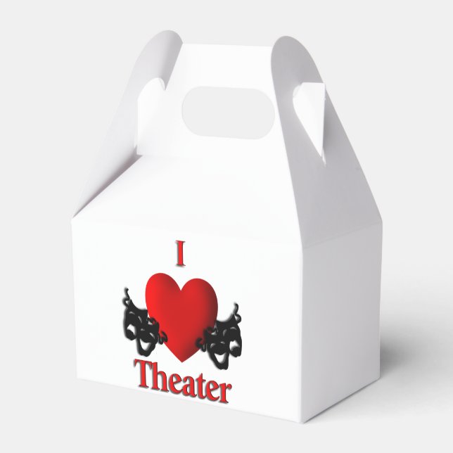 I Heart Theater Favor Boxes (Front Side)
