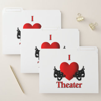I Heart Theater File Folder