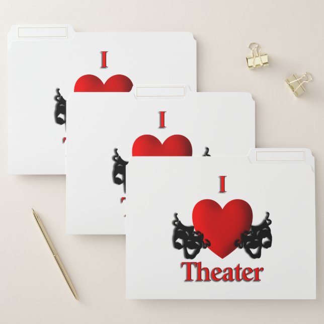 I Heart Theater File Folder (Set)
