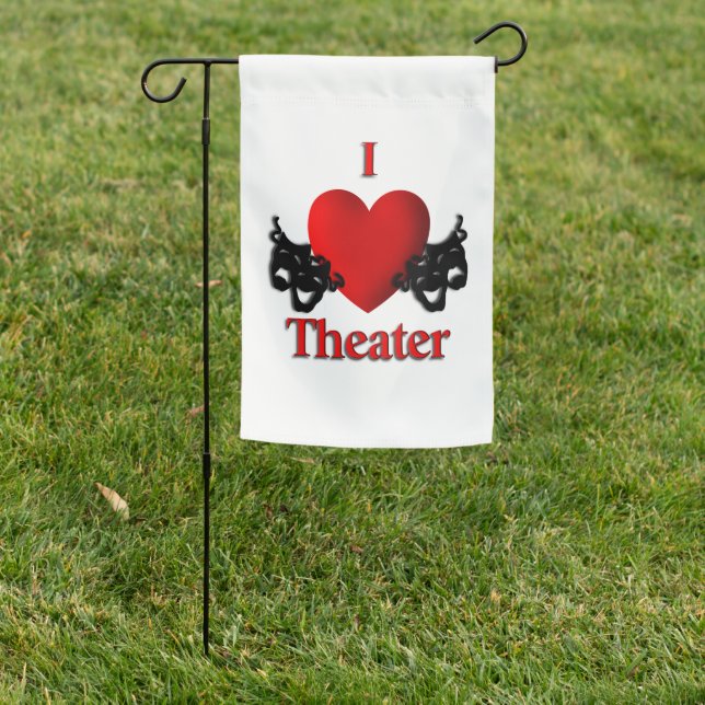 I Heart Theater Garden Flag (In SItu)
