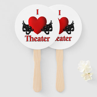 I Heart Theater Hand Fan