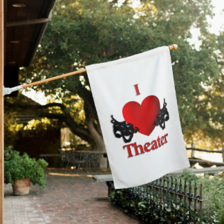 I Heart Theater House Flag