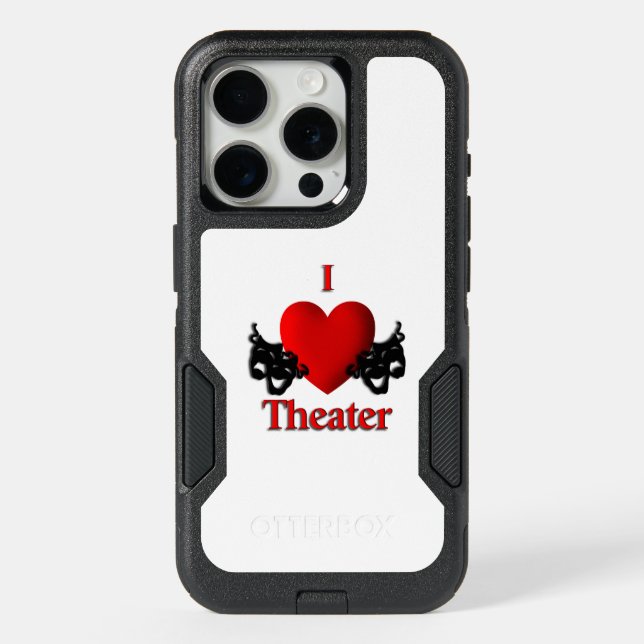 I Heart Theater iPhone 15 Pro Case (Back)