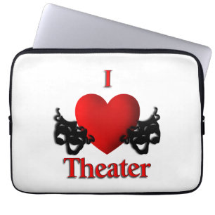 I Heart Theater Laptop Sleeve