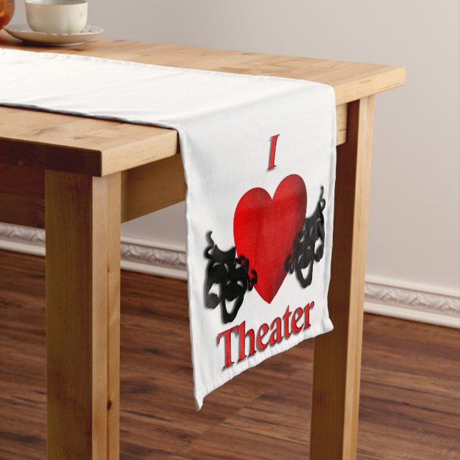 I Heart Theater Long Table Runner (In Situ)