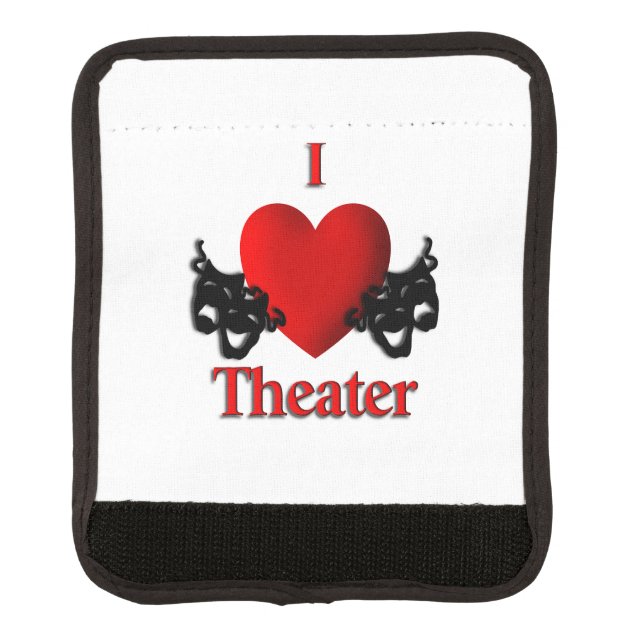 I Heart Theater Luggage Handle Wrap (Front)