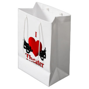 I Heart Theater Medium Gift Bag