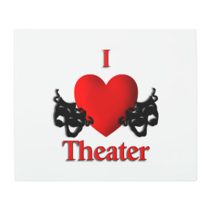 I Heart Theater Metal Print
