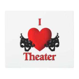 I Heart Theater Metal Print