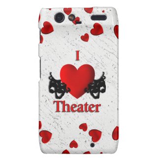 I Heart Theater Motorola Droid RAZR Covers