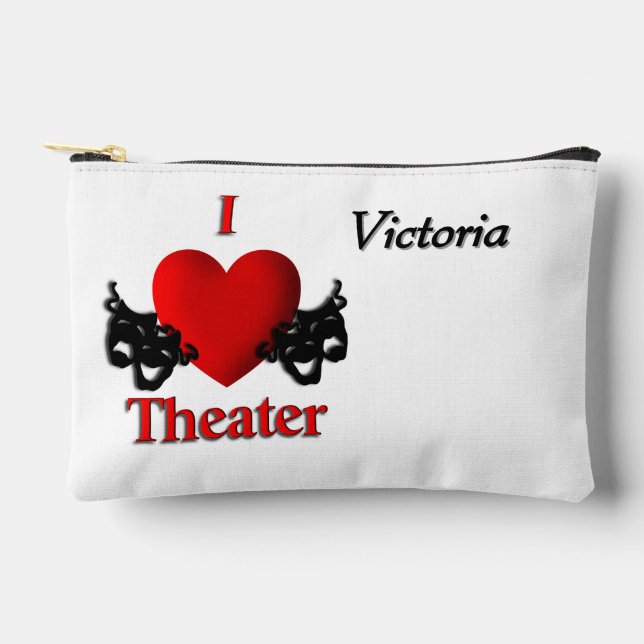 I Heart Theater Personal Accessory Pouch (Front)