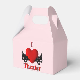I Heart Theater Pink Favor Boxes