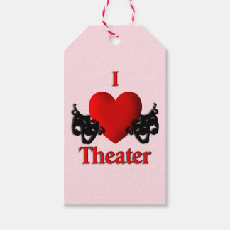 I Heart Theater Pink Gift Tags