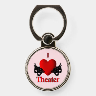 I Heart Theater Pink Phone Ring Stand