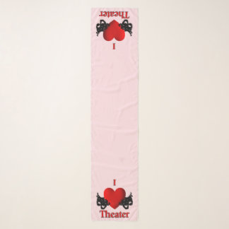 I Heart Theater Pink Scarf