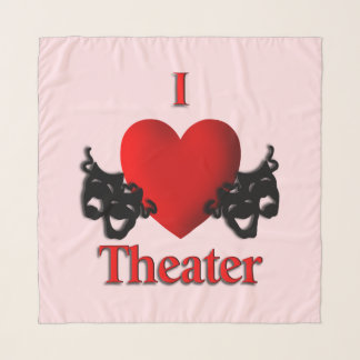 I Heart Theater Pink Scarf