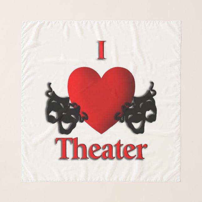 I Heart Theater Scarf (Front)