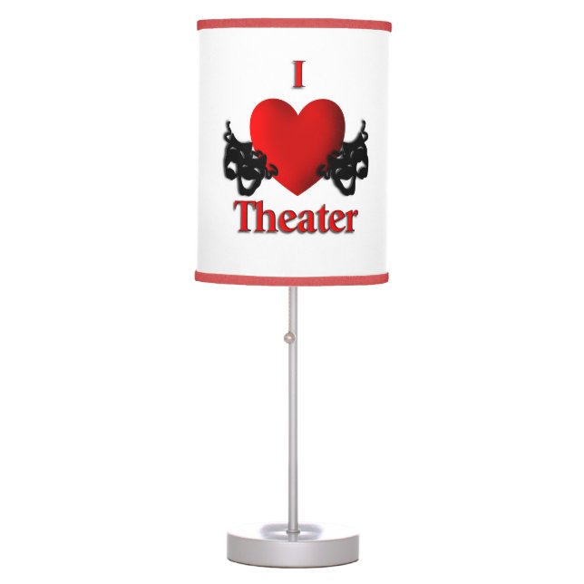 I Heart Theater Table Lamp (Front)