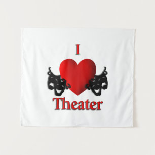 I Heart Theater Tapestry