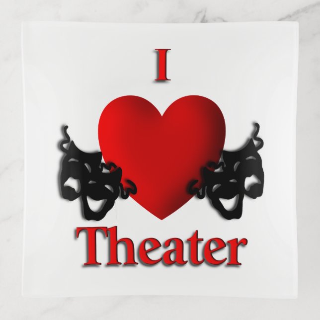I Heart Theater Trinket Tray (Front)