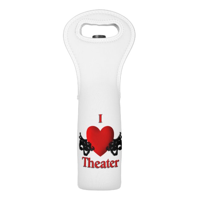 I Heart Theater Wine Bag (Front)